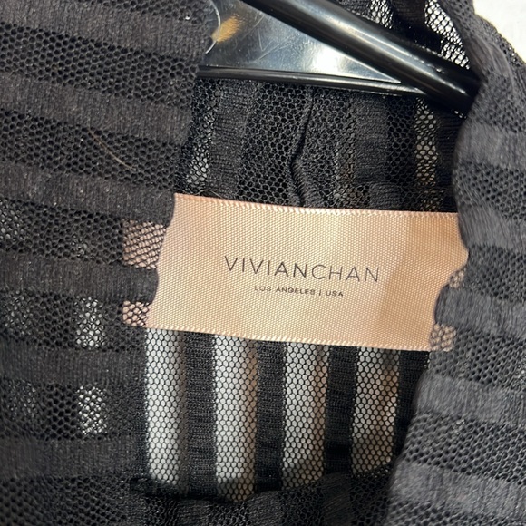 Vivian Chan Angelina Top in Stripe Size S/M - Picture 4 of 6